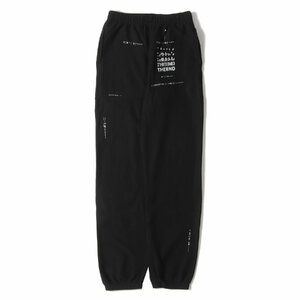 TAKAHIROMIYASHITA The Soloist. ザ ソロイスト 21AW ロゴプリント スウェットパンツ geometric morse code jogger pant ブラック 48