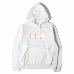 新品 BlackEyePatch ブラックアイパッチ 21AW ボックスロゴ リバースウィーブ スウェット パーカー NEUVA FLAVA HOODIE アッシュグレー M