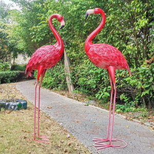  flamingo bird stylish outdoors garden gardening miscellaneous goods put type ornament objet d'art modern animal interior decoration garden for ornament 