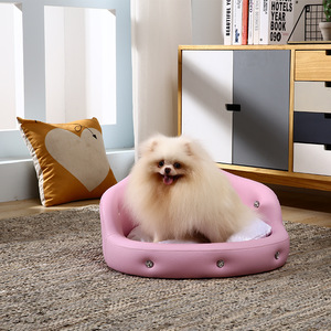  Crown type Kirakira домашнее животное диван собака для bed подушка маленький размер большой 4 размер . серия Princess розовый белый черный 