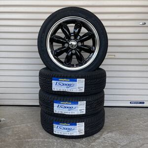 ララパームCUP2◆グッドイヤーLS2000◆165/55R14◆エブリィアクティハイゼットワゴンRラパンゼストパレット　ピアノブラック