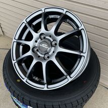 《シュナイダースタッグ》グッドイヤーアイスナビ7◆155/65R14◆NBOXタントムーヴワゴンRラパンアルトトコットスペーシア　冬タイヤ_画像6