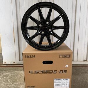 新品アルミホイール《G.SPEED G05》16×6J+45 100-4H 4本セット アクア ヤリス フィールダー フィット ヴィッツ ライズ ロッキー