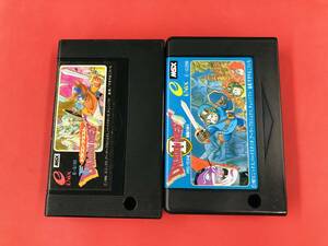  Dragon Quest 1 2 Ⅰ Ⅱ including in a package possible!! prompt decision!! large amount exhibiting!! 2 pcs set MSX