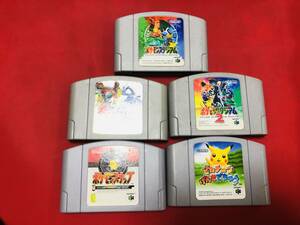  Pokemon Stadium 1 2 gold silver Pikachu ....... Pokemon snap 5 pcs set prompt decision!! including in a package possible!! large amount exhibiting!!