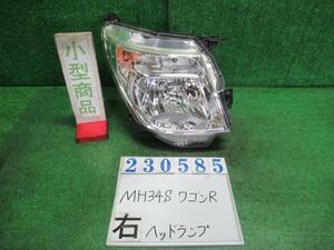 ワゴンＲ DBA-MH34S 右 ヘッド ランプ ライト ASSY FX ZVJ ムーンライトバイオレット(PM) コイト 100-59316 23585