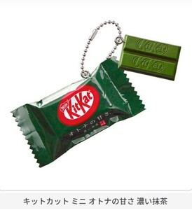 Nestle KitKat ネスレ キットカット ミニチャーム 食品サンプル 本物みたい 濃い抹茶 ガチャ詰めポーチ パーツ お守り ジッパー付 合格祈願