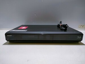 A640（通電確認)SHARP シャープ ブルーレイディスクレコーダー BD-HDS43 ジャンク扱い(電源+B-CAS付き)