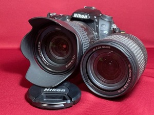 ※20006 NIKON D7000 レンズ2本付 18-140mm 1:3.5-5.6G 18-300mm 1:3.5-6.3G デジタル一眼 