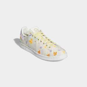  Adidas Originals Stansmith going to school commuting lady's GY1072 WOMEN STAN SMITH FOOTWEAR WHITE × OFF-WHITE × PURPLE TINT 24.5