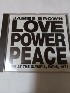 James Brown　ジェームス・ブラウン、ブーツィ　コリンズ（b）他[ LOVE 　POWER 　PEACE　LIVE　AT　THE　OLYMPIA,PARIS,1971] 　輸入盤　