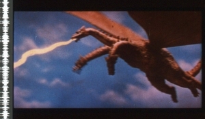 35mm予告フィルム×3コマ 東宝特撮「三大怪獣地球最大の決戦」 ⑪ 1964年　キングギドラ　