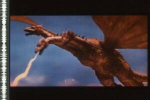 35mm予告フィルム×3コマ 東宝特撮「三大怪獣地球最大の決戦」 ⑫ 1964年　キングギドラ　