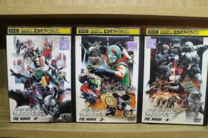 DVD 仮面ライダー THE MOVIE 2〜4巻(1巻欠品) 3本セット ※ケース無し発送 レンタル落ち ZH1965