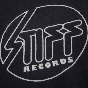 ■ 80s Stiff Records Vintage T-shirt ■ スティフレコード ヴィンテージ Tシャツ 当時物 本物 バンドT ロックT スティフ レーベル