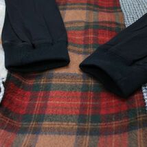 MARINE SERRE マリーンセル Multicolor Tartan Scarves Hybrid Sweatshirt スカーフ ドッキング ニット M レッド系_画像5