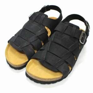 WhiteMountaineering ホワイトマウンテニアリング GURKHA SANDAL ヌバックレザー グルカサンダル 41（26ｃｍ） ブラック