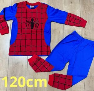新品 スパイダーマン　パジャマ　上下セット　長袖　コスプレ　男女兼用　120cm