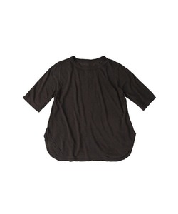 45R 度甘天竺のバインダーフレアTシャツカットソー 5分袖 21ss サイズM 定価14,300円