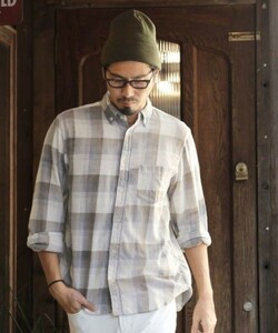 新品 The DUFFER of ST.GEORGE BLEACH CHECK SHIRT：ユーズド加工 ブリーチ チェックシャツ 2020SS 20ss サイズS 定価17600円