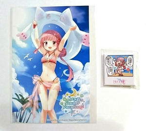 [ не продается ] Magi reko.... summer gift акция штамп карта Akihabara ge-ma-zPAPA жестяная банка значок нераспечатанный ... открытка 