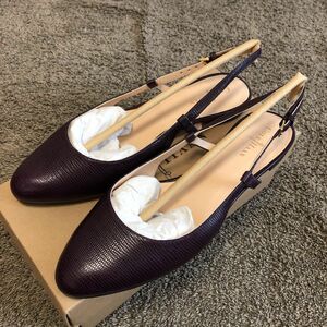 COLE HAAN コールハン　スリングバック フラット 紫7Ｂ