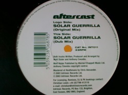 テクノ Aftercast / Solar Guerrilla 12インチです。