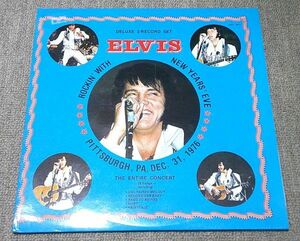 輸入盤2LP：ELVIS PRESLEY/ROCKIN’ WITH ELVIS NEW YEAR’S EVE/PITTSBURGH, DEC.31,1976/HNY 7677