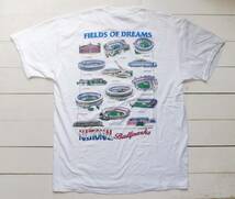 90's National Leage ナショナルリーグ ボールパーク 球場 Tシャツ L 白 1994年 14球団 ビンテージ　メジャーリーグ FIELDS OF DREAMS_画像1