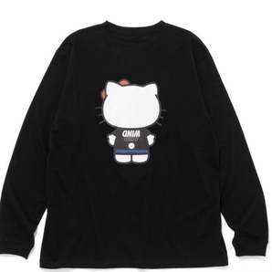 即決!!新品 黒XL ハローキティHello Kittyコラボ WIND AND SEAウィンダンシーGOD SELECTIONゴッドセレクションXXXロンTシャツ キティちゃんの画像2