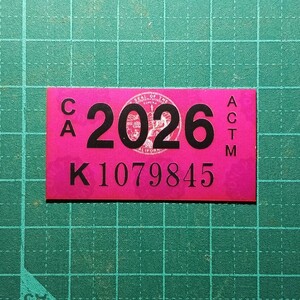 カリフォルニア レジストレーション ステッカー シール 2024 2025 2026 レプリカ 車検 USDM JDM 26-1