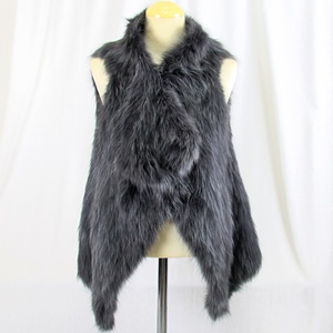  fur / fox / arrange eminent! fox the best knitting the best gilet real fur lady's outer bargain sale outlet 