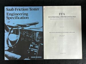 (30924) Saab サーブ Friction Tester Engineering Specification カタログ　資料