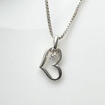 Courrges クレージュ　ダイヤ　0.02ct silver ネックレス_画像6