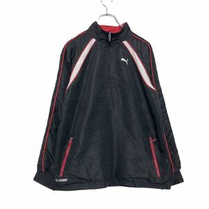 中古 古着 PUMA ナイロン プルオーバー XL ブラック レッド ホワイト プーマ キッズ スポーツ 古着卸 アメリカ仕入 a509-6165