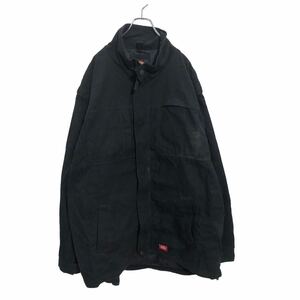 Dickies コットン ジャケット 2XL ブラック ビッグサイズ 古着卸 アメリカ仕入 a508-7336