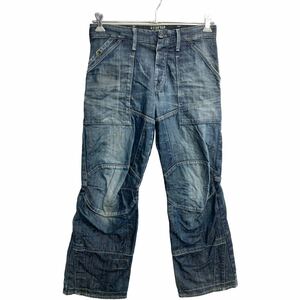 中古 古着 G-STAR RAW デニムパンツ W30 ジースター ボタンフライ ネイビー 古着卸 アメリカ仕入 2309-222