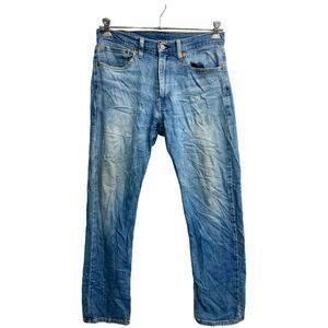 中古 古着 Levi's 505 デニムパンツ W32 リーバイス レギュラーフィット ブルー 古着卸 アメリカ仕入 2309-870