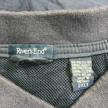 中古 古着 River's End プルオーバー 2XL ネイビー ビッグサイズ Vネック ポリエステル 古着卸 アメリカ仕入 a509-6216_画像9