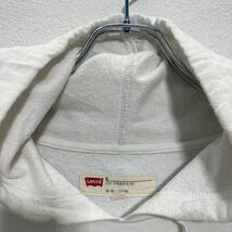 中古 古着 Levi's プリント スウェット パーカー XL ホワイト リーバイス フーディー ポケット 古着卸 アメリカ仕入 a509-6302_画像5