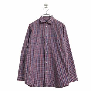 中古 古着 TOMMY HILFIGER 長袖 チェック シャツ S～ レッド ブルー ホワイト トミーヒルフィガー 古着卸 アメリカ仕入 a509-6263