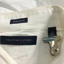 中古 古着 TOMMY HILFIGER 長袖 無地 シャツ XL ホワイト トミーヒルフィガー シンプル 古着卸 アメリカ仕入 a509-6363_画像8