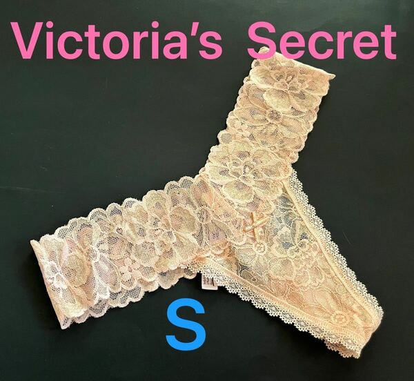 【送料無料】28新品■ヴィクトリアシークレット Victoria's Secret レース Tバック ショーツ S (日本サイズ S～M位) 正規1