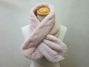 n211u used muffler pink .... size approximately 16×87. outfit for cold weather old clothes child Kids lady's 