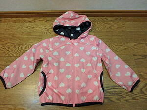 n010u outer garment Wind breaker 95cm girl child clothes thin jumper west pine shop pink 