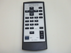 n209u remote control KENWOOD Kenwood RC-430J used operation not yet verification Junk 