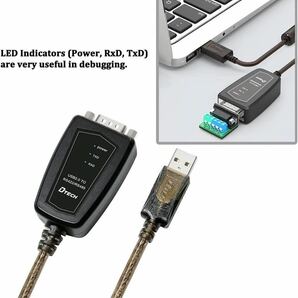 DTECH USB to RS422 RS485 シリアル ポート コンバーター アダプター ケーブル 1.5m CP2102チップセット内蔵 Windows 10 8 7 Mac 《A-108》の画像10