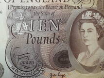 イギリス/UK Bank of England 1971年 QEⅡ 10Pounds 美品＋_画像2