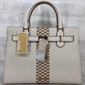 Michael Kors Michael Course с тегом Гамильтон Гамильтон Satchell Средний сумочка крем Lu632023091902