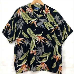 LFYT Lafayette ラファイエット 21SS BIRD OF PARADISE ALOHA SHIRT アロハシャツ SIZE:L ブラック MH632023092804